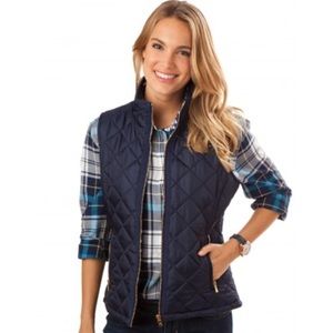 Navy Southern Tide Quilted Vest